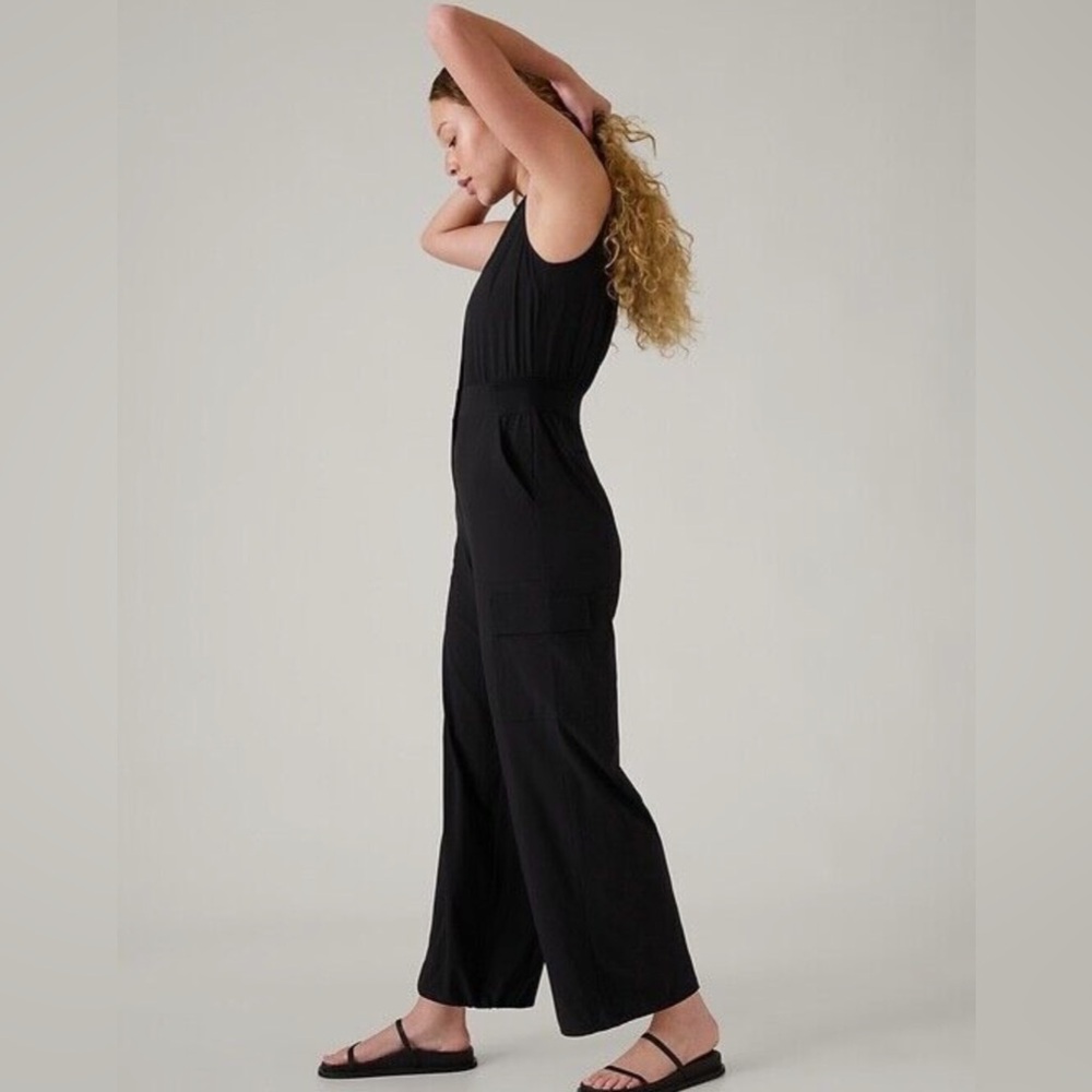 NWOT ATHLETA Brooklyn Utility Jumpsuit -Size 4 - Picture 4 of 7
